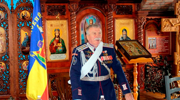 Поздравление Атамана Костюкова Е.И. от сибирских, уральских, оренбургских, семиреченских казаков